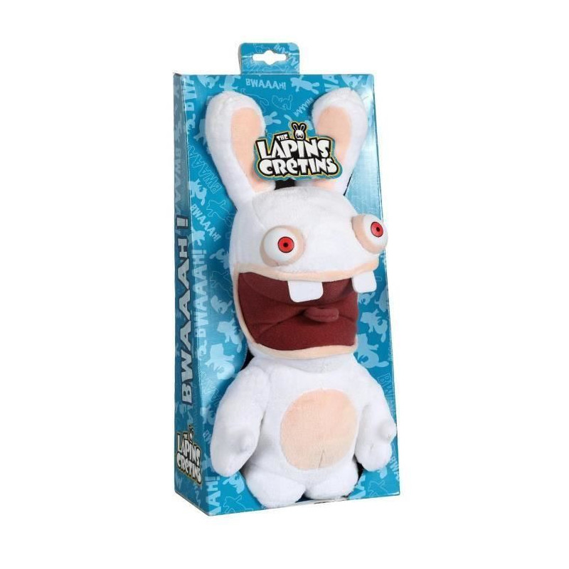 LAPINS CRETINS Peluche 28 cm Bouche Ouverte sonore