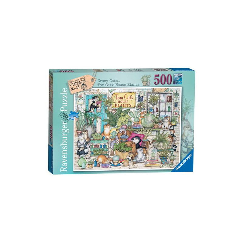 Puzzle Ravensburger Tom Cat s House Plants 500 pièces