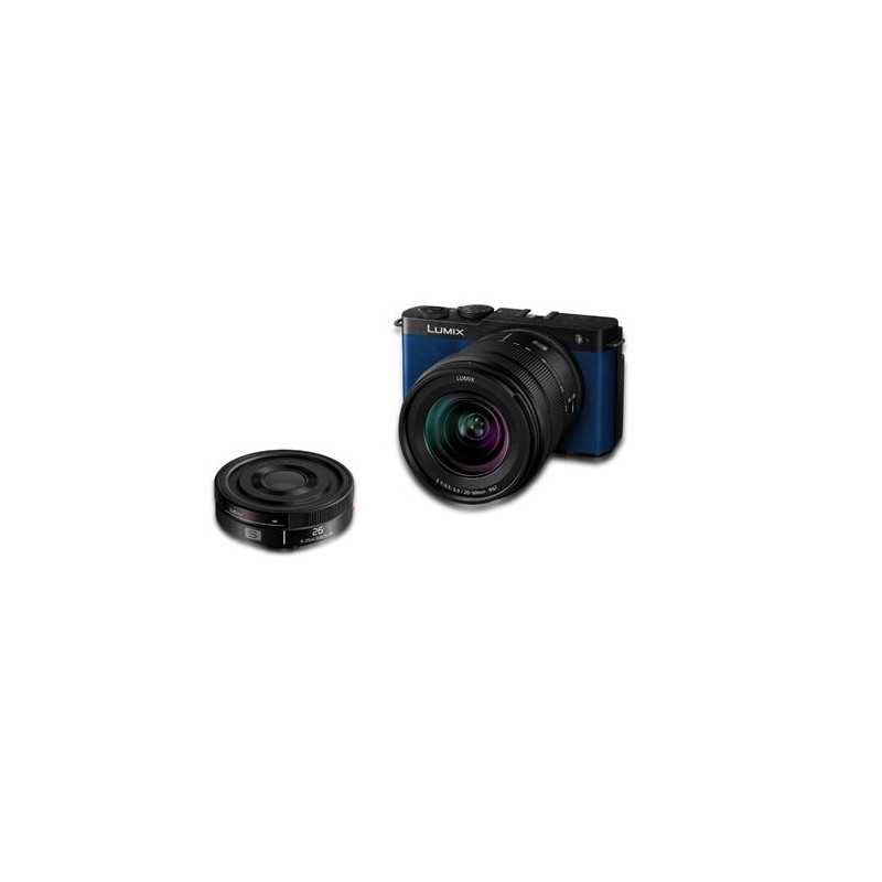 Pack Appareil photo hybride Panasonic Lumix S9 Bleu + 20 60mm f 3.5 22 + 26mm