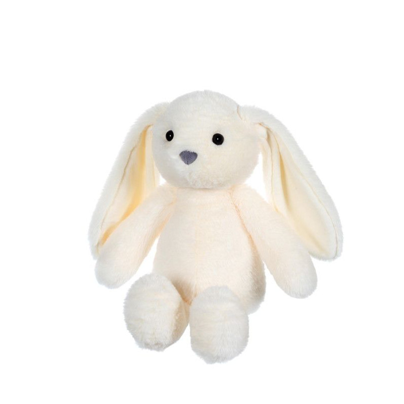 Peluche Lapin Trendy Bunny - GIPSY TOYS - Creme, 28 cm