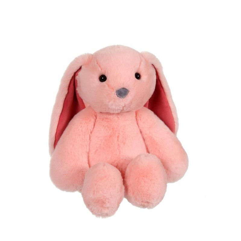 Peluche Lapin Trendy Bunny - GIPSY TOYS - Rose, 28 cm