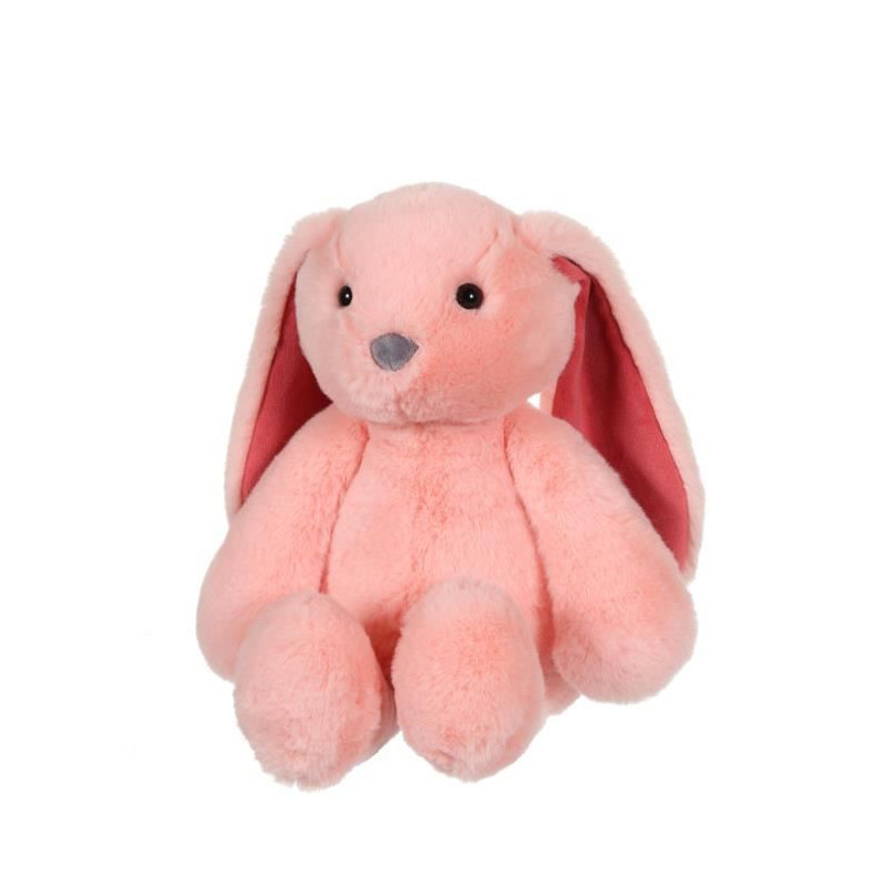 Peluche Lapin Trendy Bunny - GIPSY TOYS - Rose, 28 cm