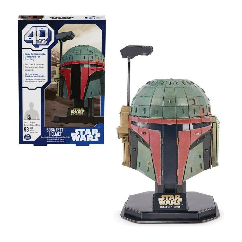 SPIN MASTER CASQUE BOBA FETT Star Wars 4D Build