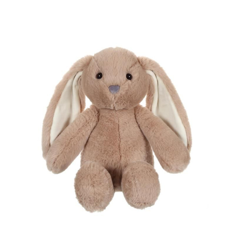 Peluche Lapin Trendy Bunny - GIPSY TOYS - Marron, 28 cm