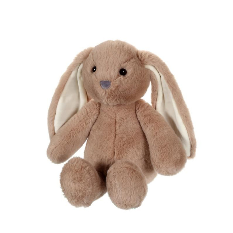 Peluche Lapin Trendy Bunny - GIPSY TOYS - Marron, 28 cm