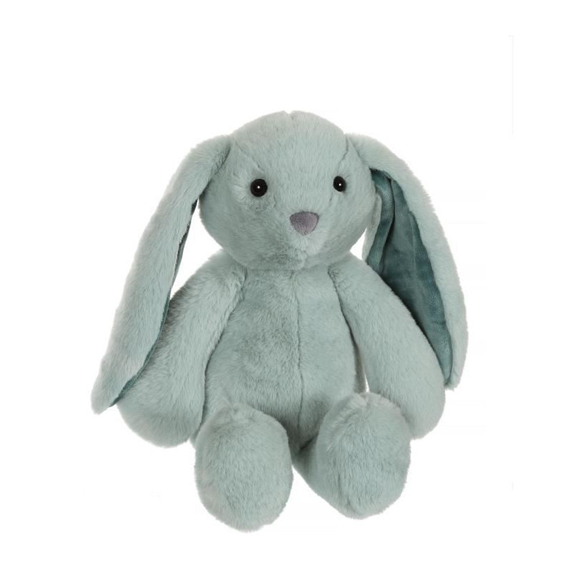 Peluche Lapin Trendy Bunny - GIPSY TOYS - Vert d'Eau, 28 cm