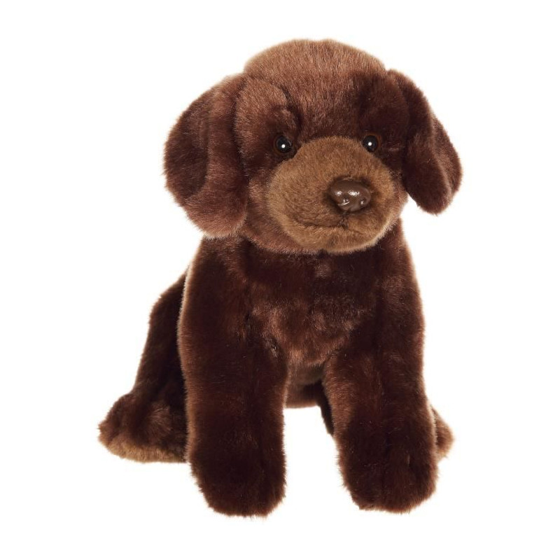 Peluche Chien Labrador Marron - GIPSY TOYS - Assis, 25 cm