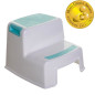 Tabouret marchepied - DREAMBABY - 2 UP - Antidérapant et texturé - Jusqu'a 80 kg pour les petits et les adultes - Aqua