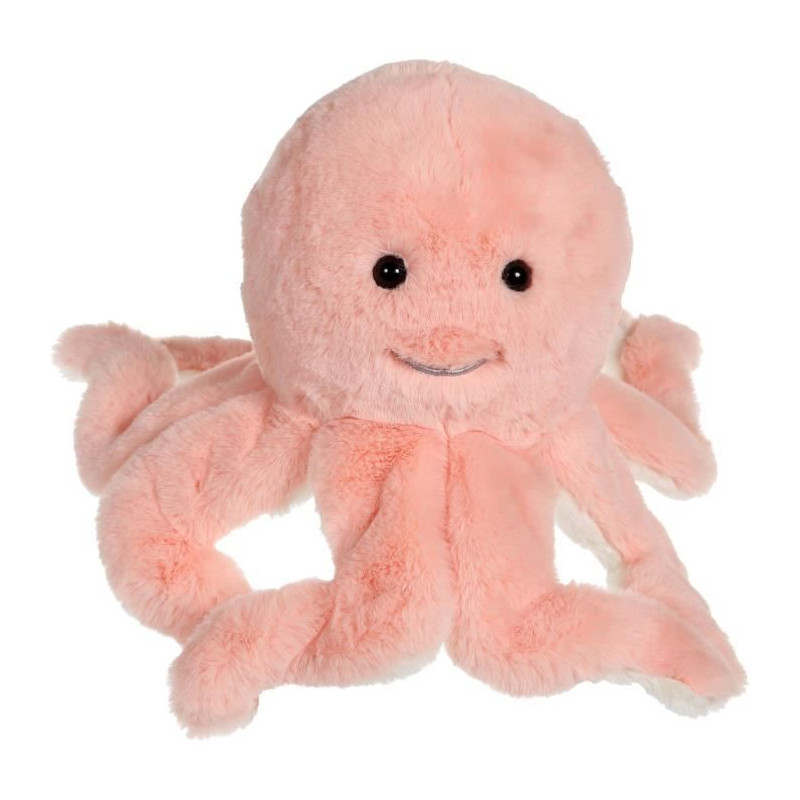 Peluche Pieuvre - GIPSY TOYS - Rose, 32 cm