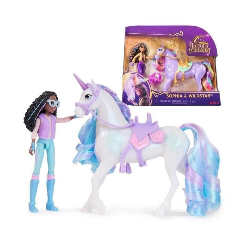 SPIN MASTER COFFRET LICORNE ET POUPEE GLACIER ET LAYLA Unicorn Academy