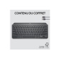 Clavier Logitech MX Keys Mini Minimaliste Sans Fil QWERTY (US), disposition américaine