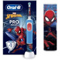 Brosse a dents électrique - ORAL-B - Kids 1 manche Marvel Spider-Man - 1 brossette - 1 étui de voyage - 3 ans et +