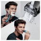 Rasoir électrique barbe homme - BRAUN - Series 3 Shave & Style 3010BT - Technologie Wet & Dry - Noir / Bleu