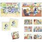 Clementoni - Edukit - Bluey - Coffret apprentissage 4 en 1 - 2 puzzles, 1 mémo, 1 jeu de 6 cubes - Fabriqué en Italie - Dés 4