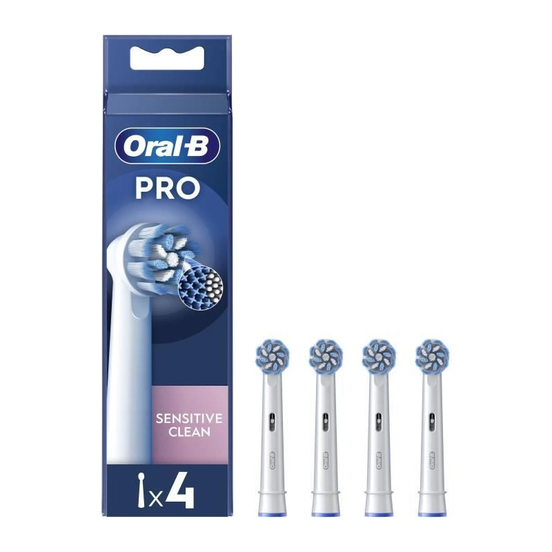 Brossettes - ORAL-B - Pro Sensitive Clean - Pour brosse a dents - 4 unités