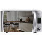 CBWM30DS Micro-ondes Gril - 30L -MO 900W - Plateau tournant 31,5cm Fonction Silence - Fonction EcoCuisson express - Porte miroir