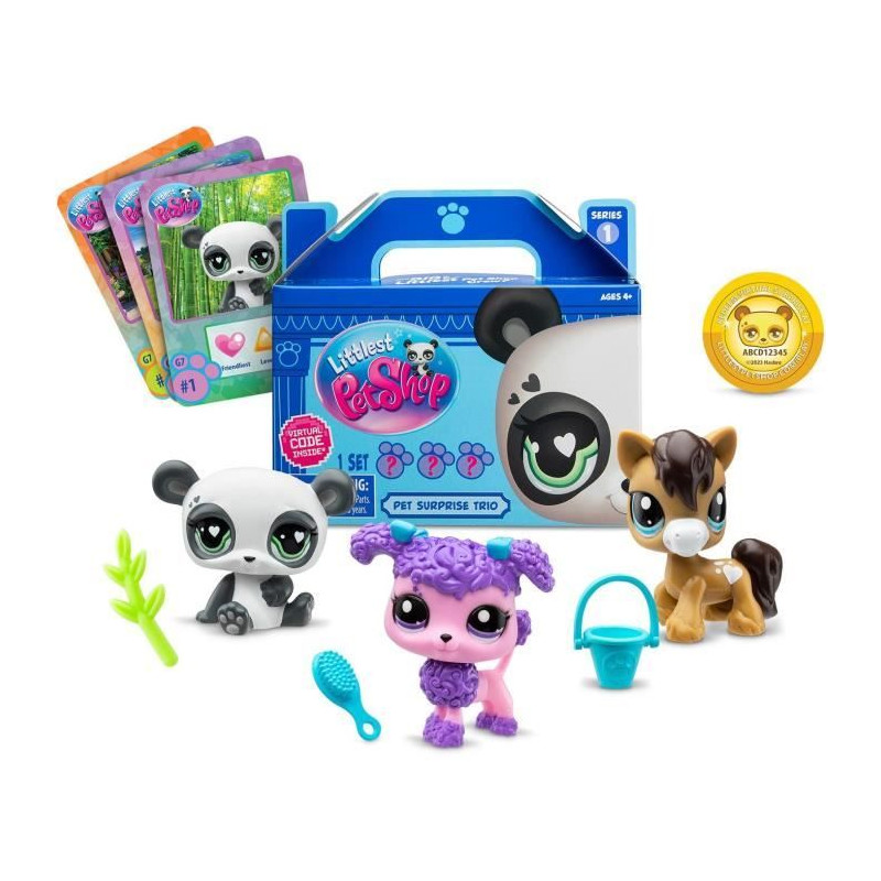 BANDAI - Littlest Pet Shop - 3 Pets surprise - Petits animaux a collectionner - BF00568