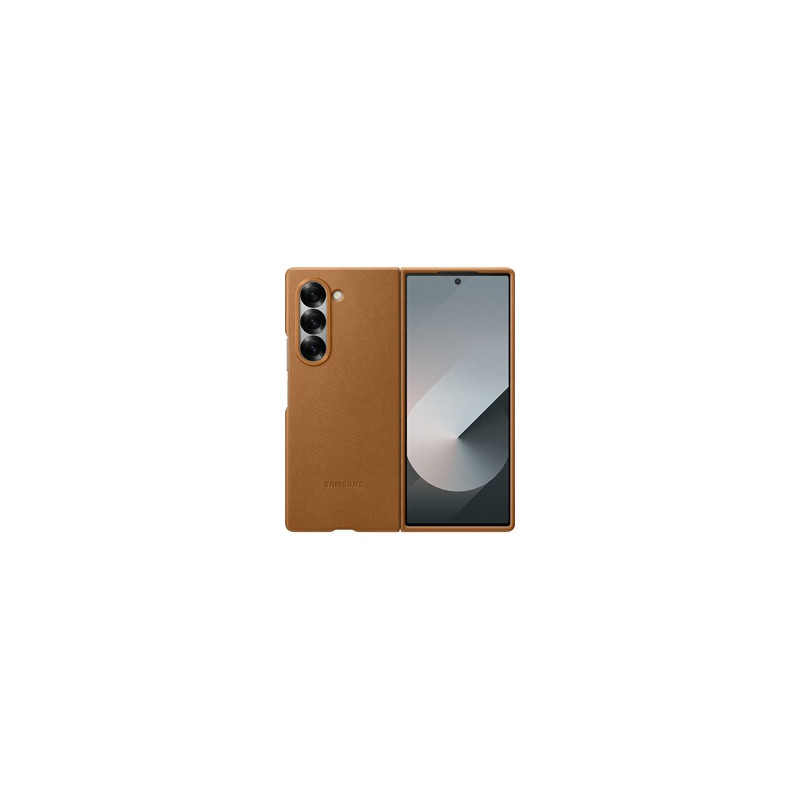 Coque et étui téléphone mobile Samsung Coque Premium Design Galaxy Z Fold 6 Brun