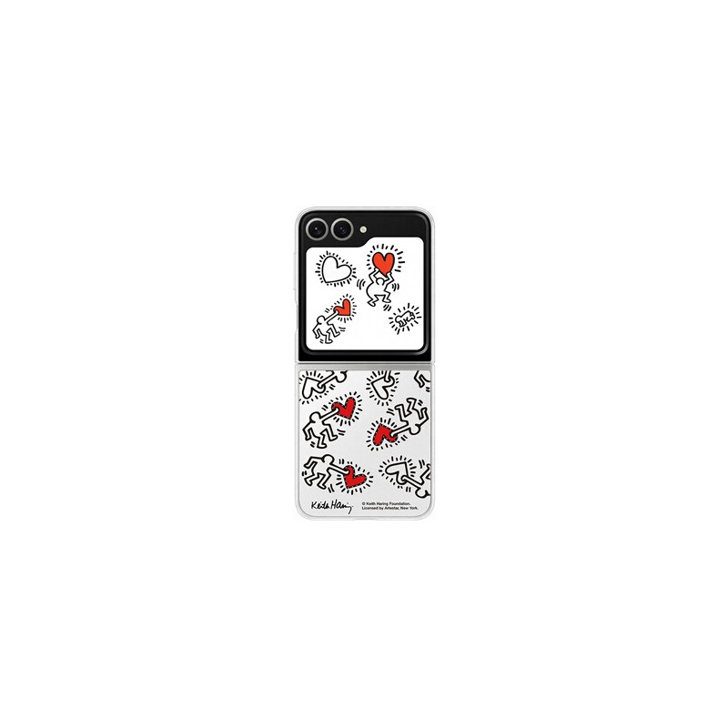 Coque et étui téléphone mobile Samsung Coque personnalisable Keith Harring Galaxy Z Flip 6 Blanc