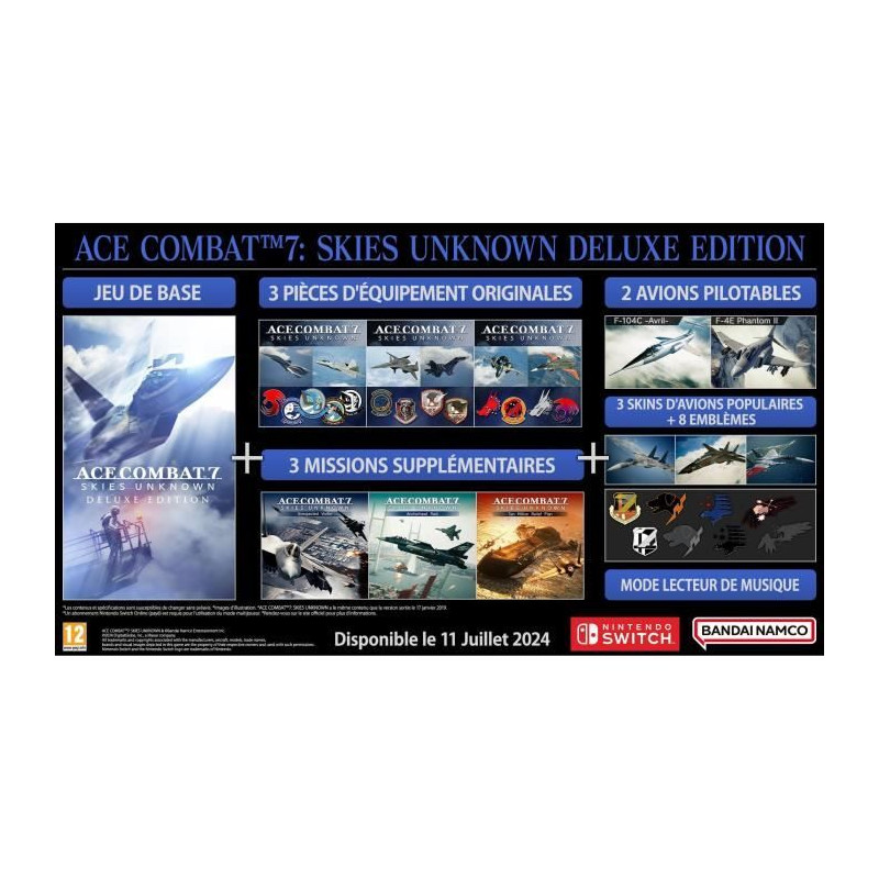 Ace Combat 7 Skies Unknown - Jeu Nintendo Switch - Deluxe Edition