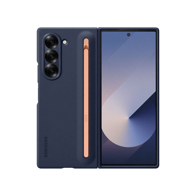 Coque avec S Pen intégré Samsung pour Samsung Galaxy Z Fold 6 Bleu Nuit