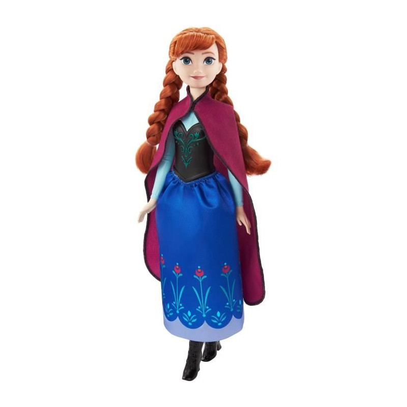 Poupée mannequin Disney - Mattel - Poupee Anna 1 - Tenue de voyage bleue et violette