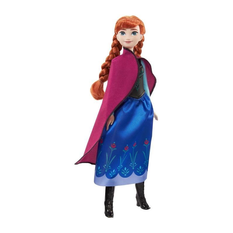 Poupée mannequin Disney - Mattel - Poupee Anna 1 - Tenue de voyage bleue et violette