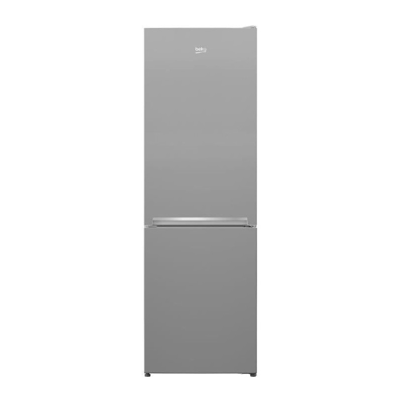 Réfrigérateur combiné congélateur en bas - BEKO - RCSA366K40SN - Classe E - 343 L - 185,2 x 59,5 x 67 cm - Gris Acier