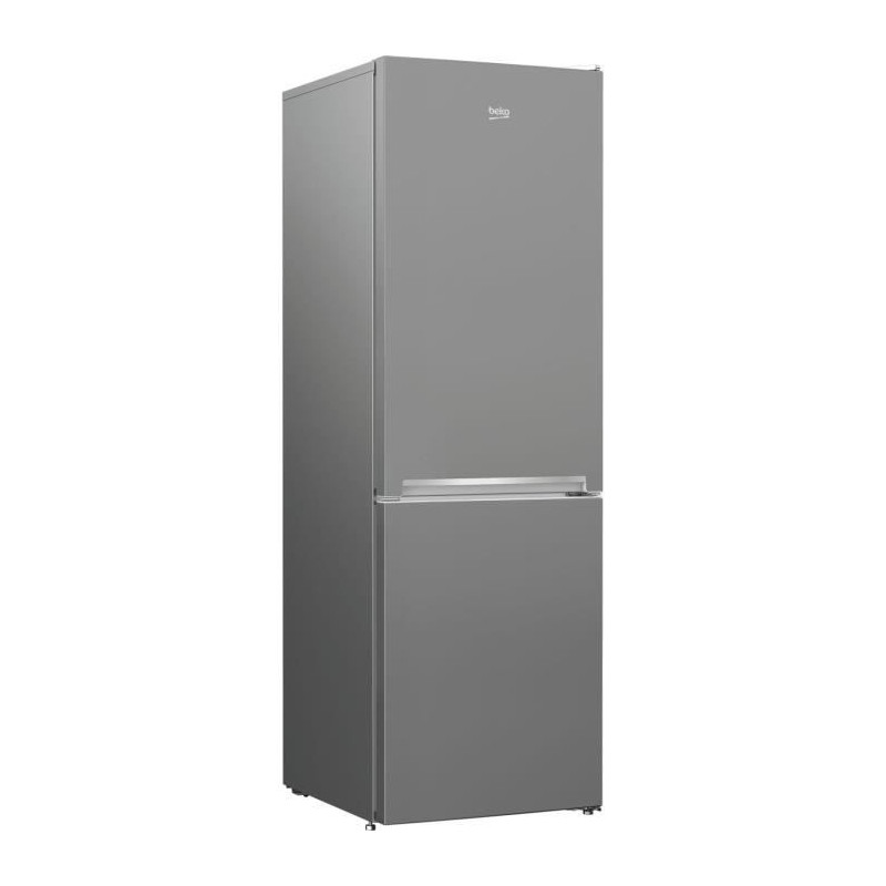 Réfrigérateur combiné congélateur en bas - BEKO - RCSA366K40SN - Classe E - 343 L - 185,2 x 59,5 x 67 cm - Gris Acier