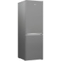 Réfrigérateur combiné congélateur en bas - BEKO - RCSA366K40SN - Classe E - 343 L - 185,2 x 59,5 x 67 cm - Gris Acier