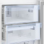 Réfrigérateur combiné congélateur en bas - BEKO - RCSA366K40SN - Classe E - 343 L - 185,2 x 59,5 x 67 cm - Gris Acier