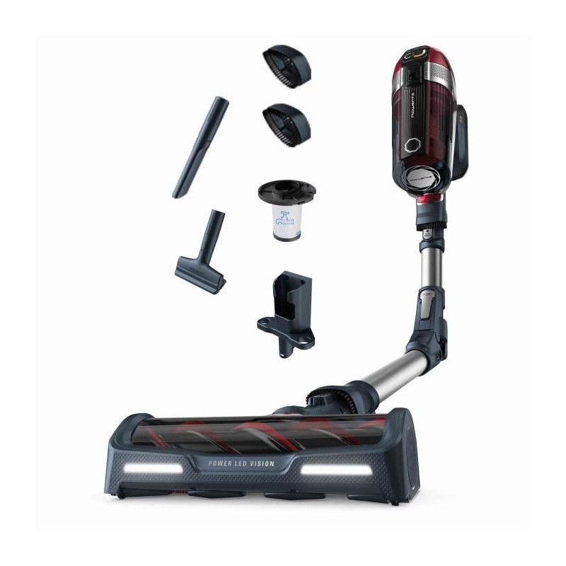 ROWENTA X-Force Flex 11.60 Aspirateur balais sans fil, Tube flexible, Contrôle digital, Autonomie jusqu'a 45 min, Léger YY5426