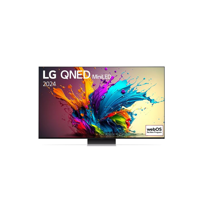 TV QNED Mini LED LG 75QNED91T 189 cm 4K UHD Bleu et Argent