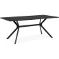 Table Onex 81A - 180 x 75 x 90 cm - Décor ardoise foncé / noir - 8 personnes