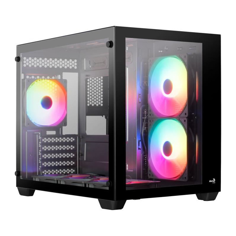 Boîtier PC - AEROCOOL - Dryft Mini G v1 (Noir) - Cube - Format Micro-ATX - Sans alimentation