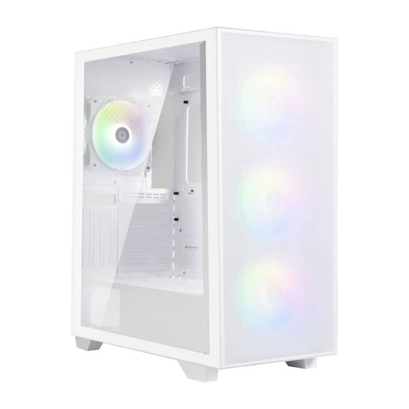 Boîtier PC - BITFENIX - Flow (Blanc) - Moyen tour - Format ATX - Sans alimentation