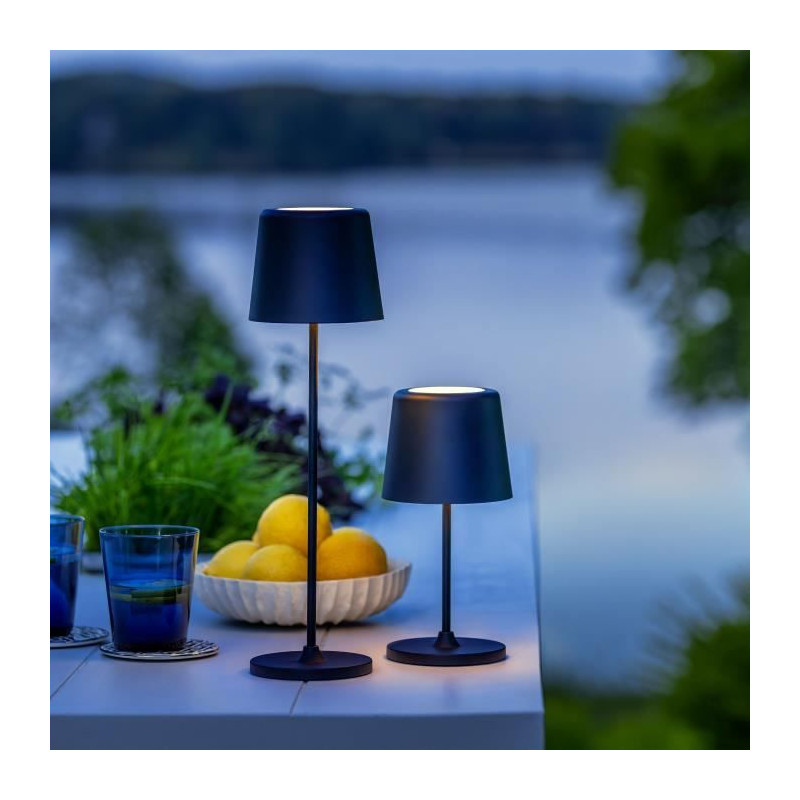 Lampe a poser LED KAAMI BRILLIANT - Noir - Extérieur - 2W - IP44 - Métal et plastique