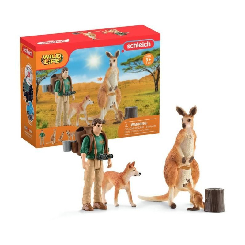 Coffret Aventures en Océanie, figurines animaux sauvages, Schleich 42550 Wild Life, Pour enfant des 3 ans