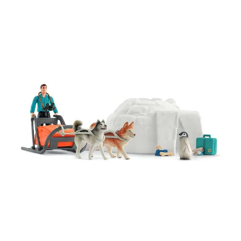 Coffret Expédition en Antarctique, figurines animaux sauvages, Schleich 42558 Wild Life, Pour enfant des 3 ans