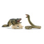 Coffret Duel Aligator/Anaconda, figurines animaux sauvages, Schleich 42559 Wild Life, Pour enfant des 3 ans