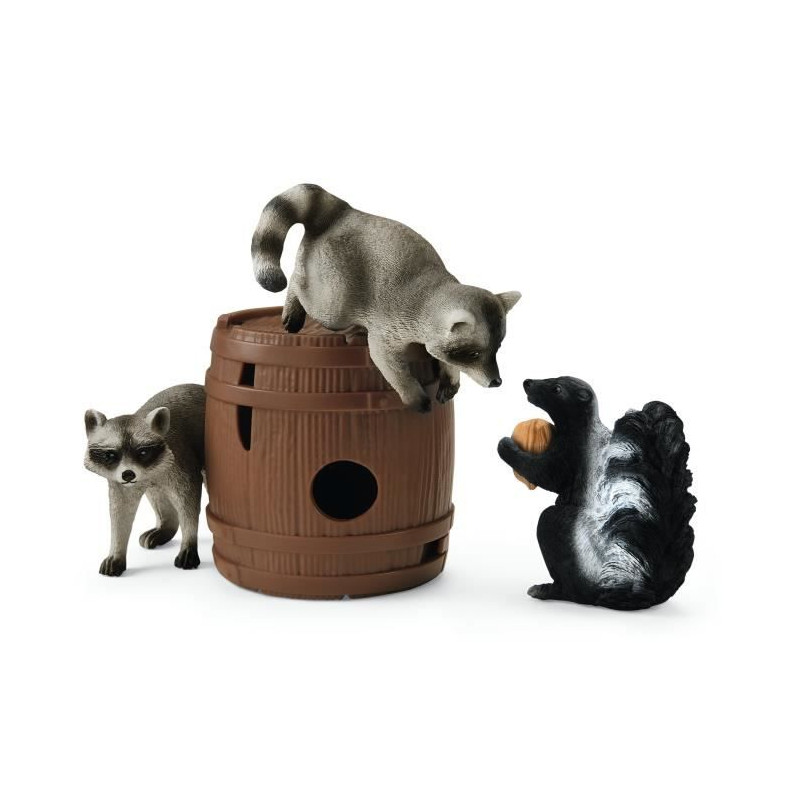 Coffret Jeux rigolos avec la noix, figurines animaux sauvages, Schleich 42596 Wild Life, Pour enfant des 3 ans