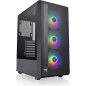 Boîtier PC - THERMALTAKE - S200 TG ARGB (Noir) - Moyen tour - Format ATX - Sans alimentation