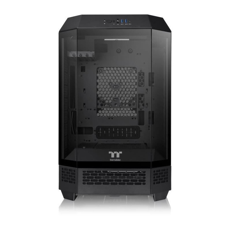 Boîtier PC - THERMALTAKE - The TOWER 300 (Noir) - Mini tour - Format Micro-ATX - Sans alimentation