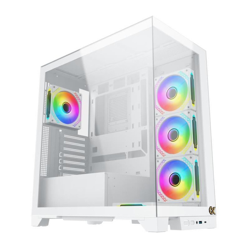 Boîtier PC - XIGMATEK - Endorphin ULTRA Arctic (Blanc) - Moyen tour - Format ATX - Sans alimentation