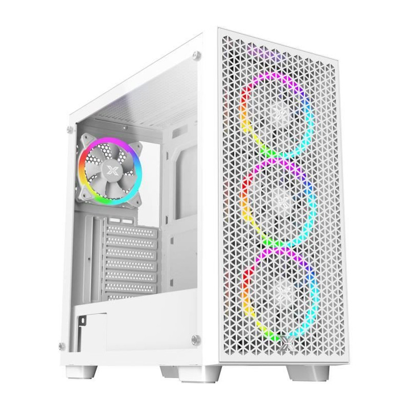 Boîtier PC - XIGMATEK - Gaming G Pro Arctic (Blanc) - Moyen tour - Format E-ATX - 4x120mm LED A-RGB