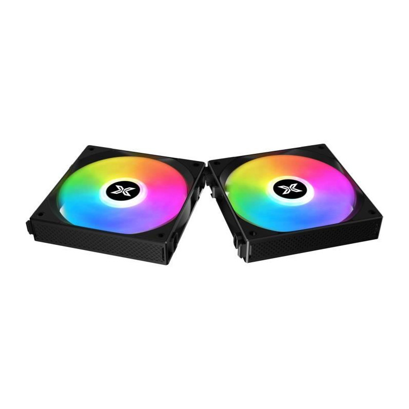 XIGMATEK - Starlink (Noir) (Pack de 3) - Ventilateurs 3x120mm A-RGB pour boitier PC