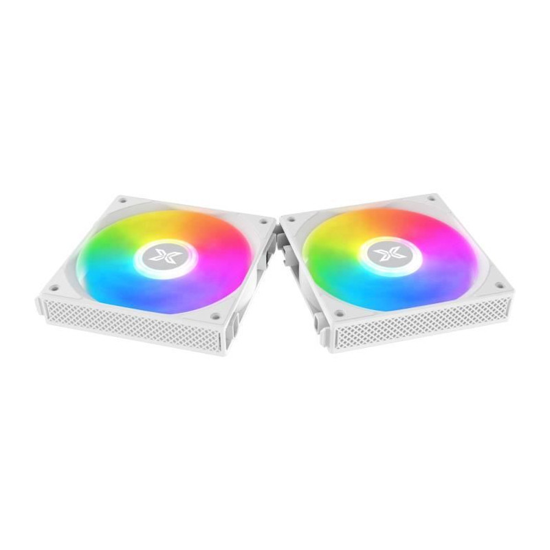 XIGMATEK - Starlink Arctic (Blanc) (Pack de 3) - Ventilateurs 3x120mm A-RGB pour boitier PC