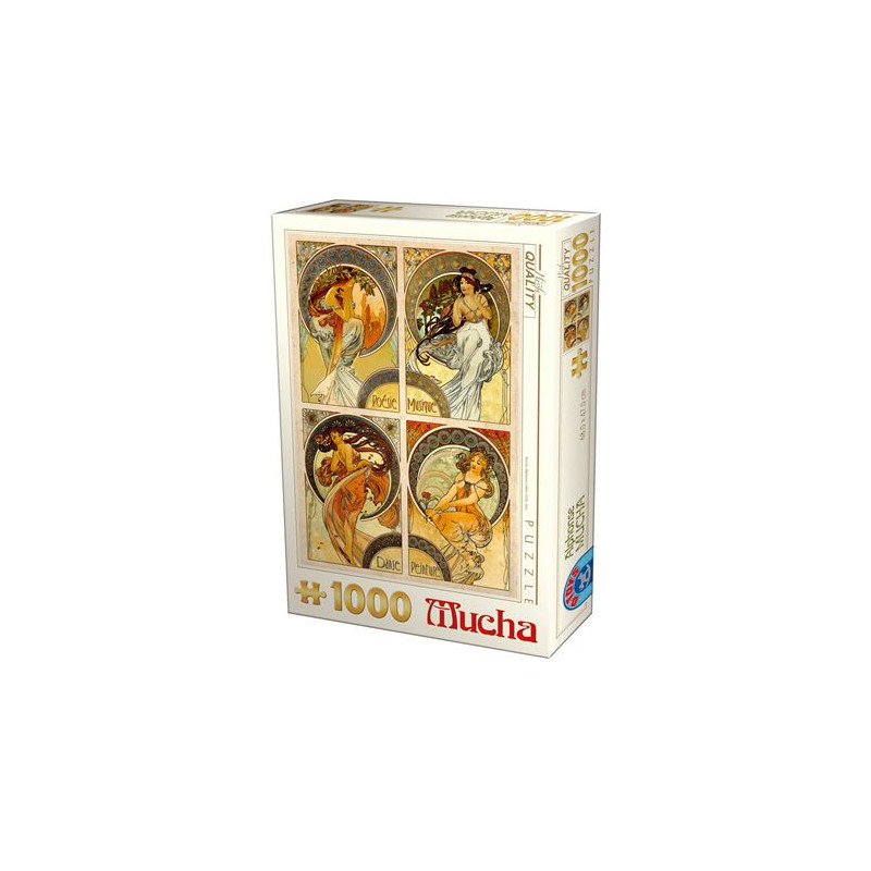 Puzzle 1000 pièces D Toys Arts Alphonse Mucha