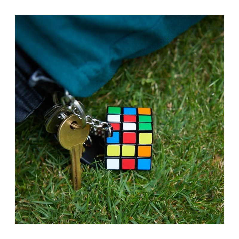 Jeu casse-tete Rubik's Cube 3x3 porte-clés - RUBIK'S - Multicolore - Adulte - Garantie 2 ans