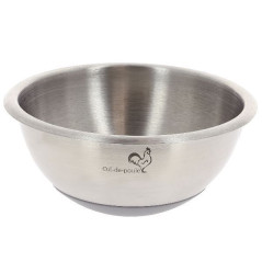 DE BUYER BASSINE 1/2 SPHERE 24CM INOX FD SILICONE DE BUYER - 3373.24